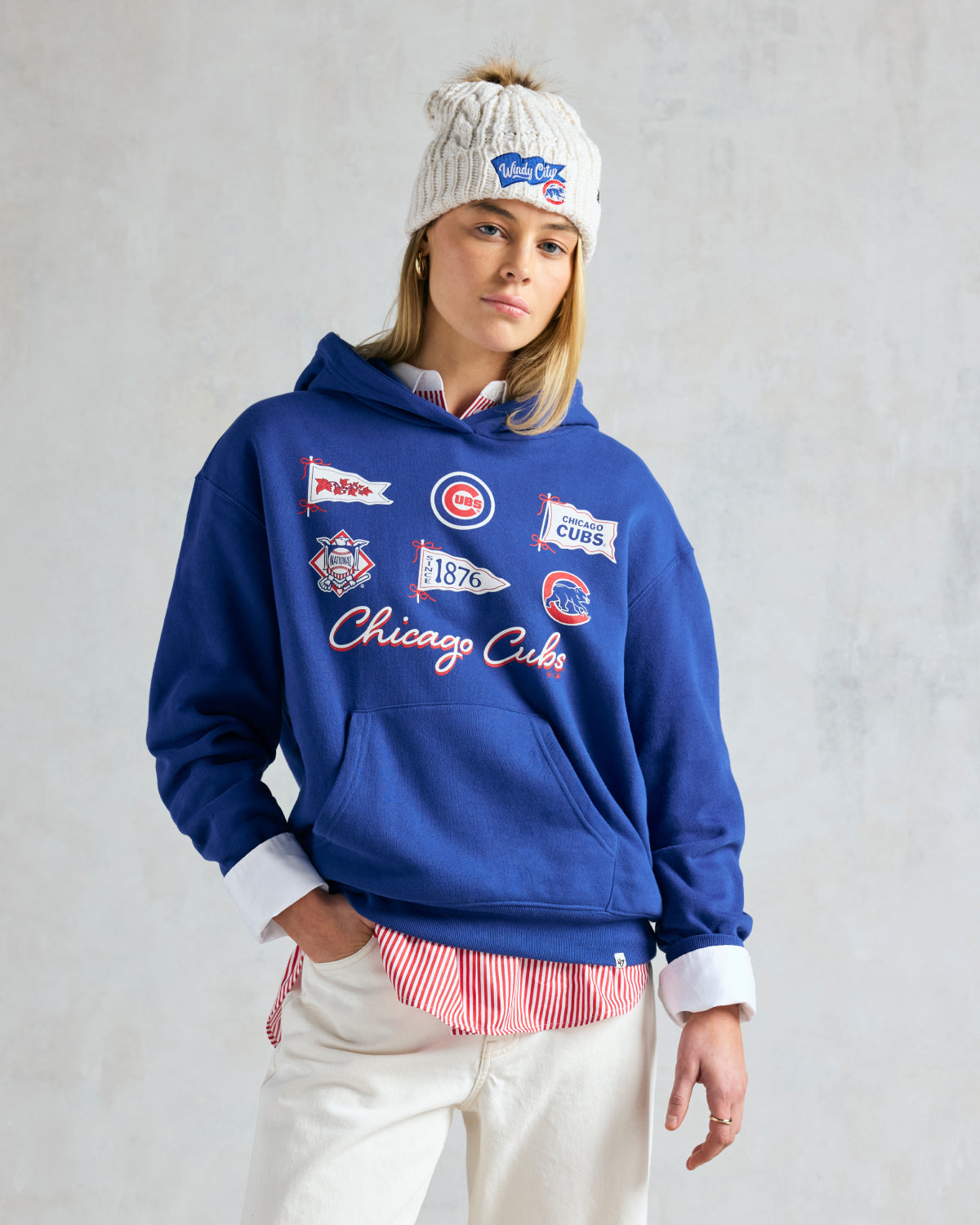 BUFFALO BILLS WAVE BANNER '47 MEEKO CUFF KNIT WOMENS